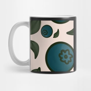 blueberry pattern Mug